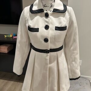 Candie's White Faux Leather Coat